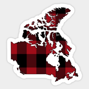 Canada in Plaid Sticker